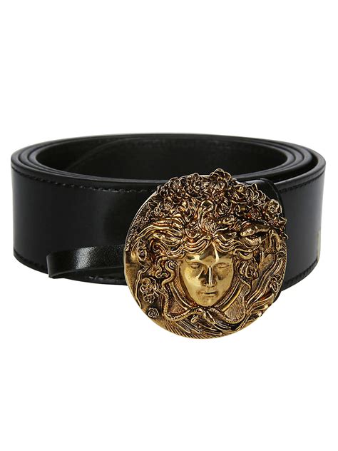 versace collection medusa buckle leather belt|versace medusa belt men.